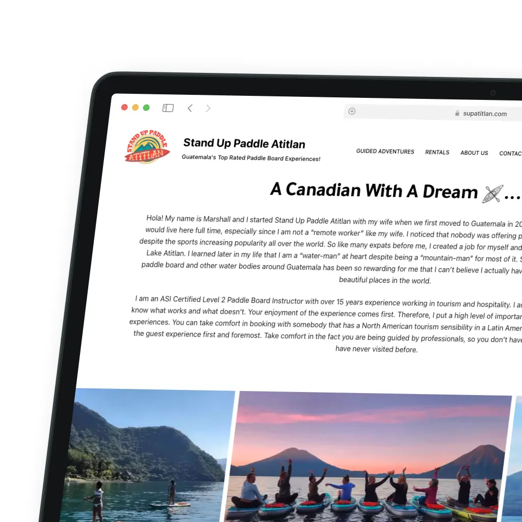 Sup Atitlan - About Page - Gagan Sardaar